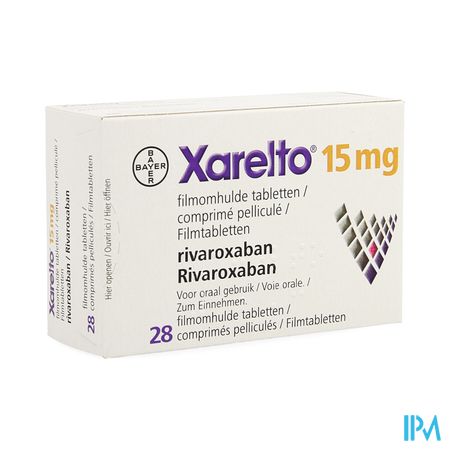 Xarelto 15mg Filmomh Tabl 28 X 15mg