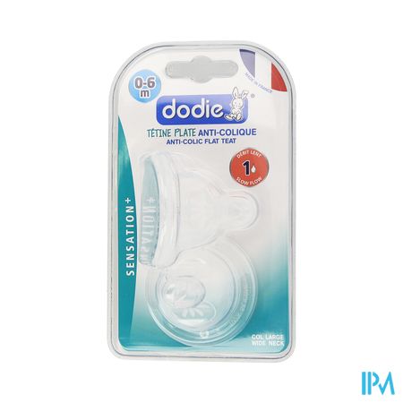 Dodie Speen Plat Grote Hals Sil. Debiet 1 0-6m