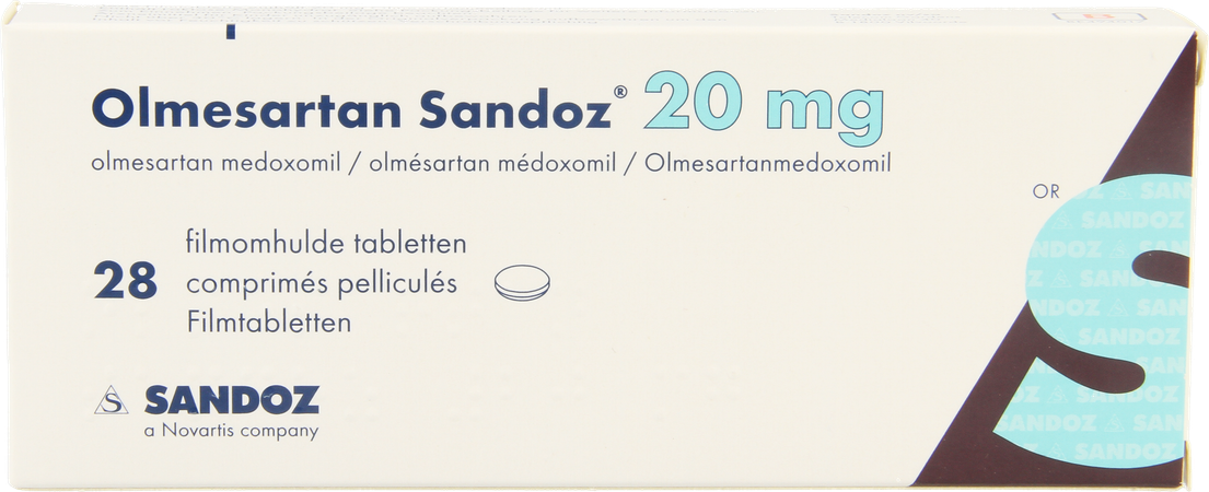 Olmesartan Sandoz 20mg Comp 28 X 20mg 1