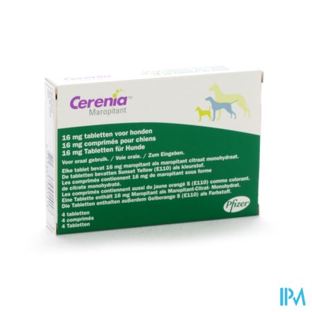 Cerenia 16mg Comp 4 Voor Honden