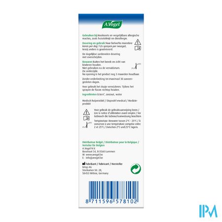 A.vogel Pollinosan Rhume Foins Spray Nasal 20ml