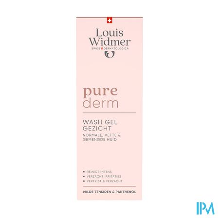 Widmer Purederm Wash Gel Gezicht 125ml