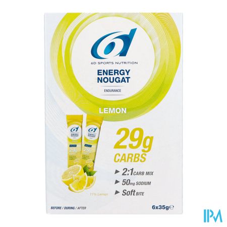 6d Energy Nougat Lemon 6x35g 1