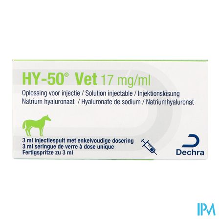 Hy-50 Vet 17mg/ml Sol Inj Ser 3ml 1