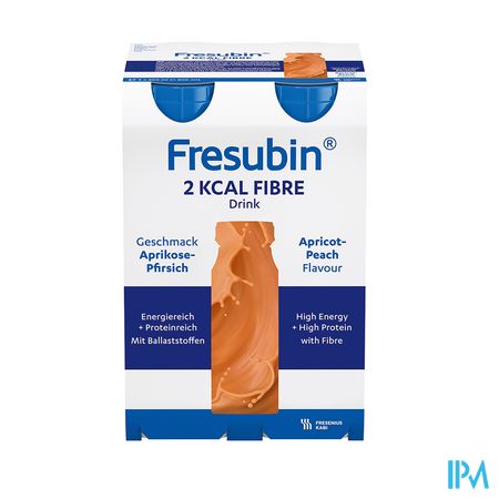 Fresubin 2 Kcal Fibre Drink 200ml Pêcheabricot/abrikoosperzik 1