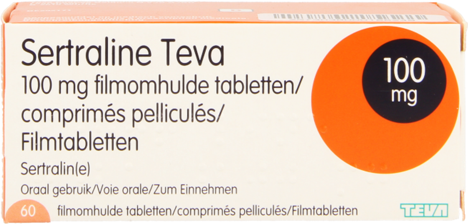 Sertraline Teva 100mg Comp 60 X 100mg 4