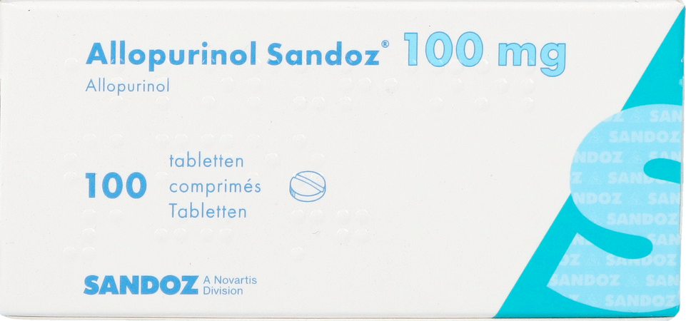 Allopurinol Sandoz 100mg Comp 100 Nf 1