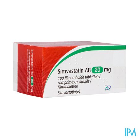 Simvastatin Ab 20mg Filmomh Tabl 100