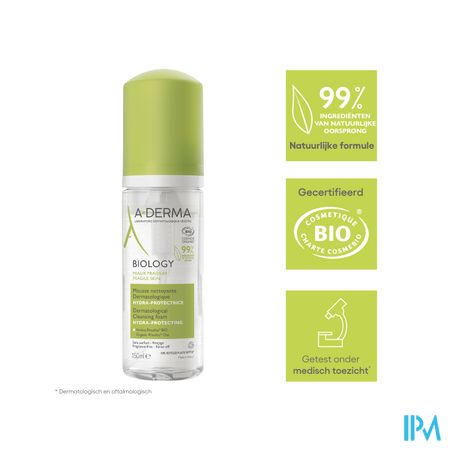 Aderma Biology Reinigingsschuim Hyd.bescherm 150ml