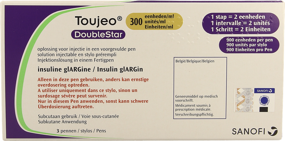 Toujeo Doublestar 300u/ml Sol Inj Stylo Preremp. 3 1