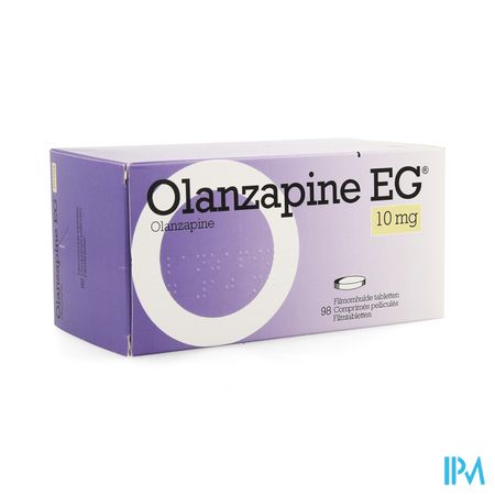 Olanzapine Eg Filmomh Tabl 98 X 10,0mg Pip 1