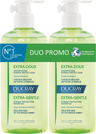 Ducray Extra Zacht Sh Duo 2x400ml 1