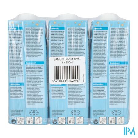 Bambix Groeimelk Biscuit 1+ 3x250ml 3