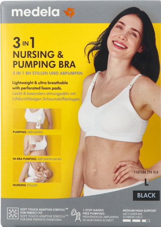 Medela Beha Kolven&voeden 3in1 l Zwart 1