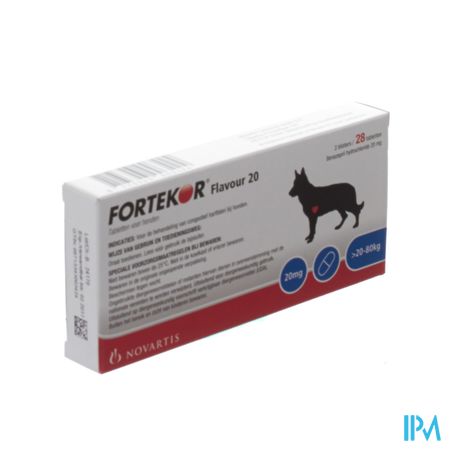 Fortekor Flavour 20mg Hond Tabl 2x14x20,0mg