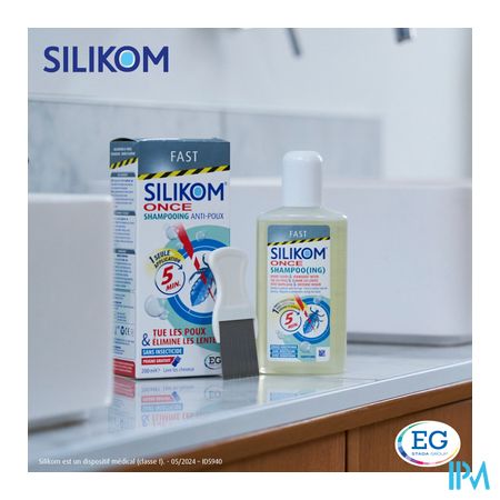 Silikom Once Shampooing A/Poux A/Lente       200Ml