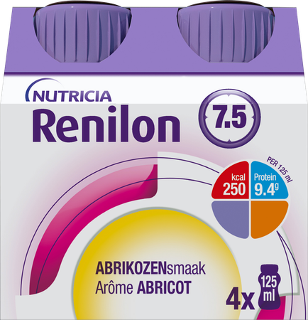 Renilon 7.5 Abrikoos Fles 4x125ml 177033 Nf 2