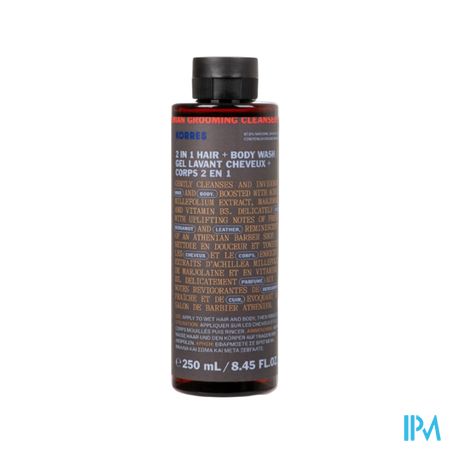Korres Km Achillea Mens 2in1 Shampoo Sgel 250ml