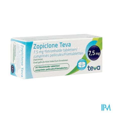 Zopiclone Teva 7,5mg Tabl 30 X 7,5mg