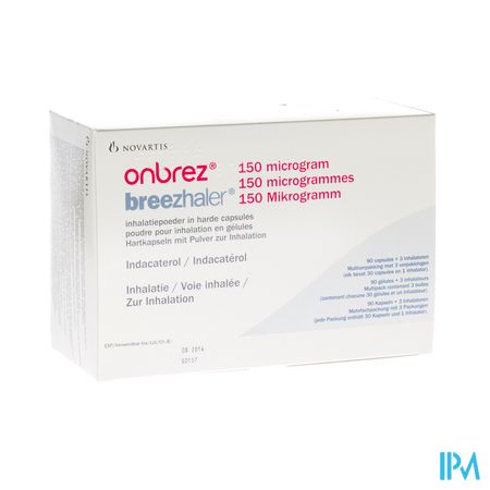 Onbrez Breezhaler 150 Mcg Inhal Poeder Caps 3x30 1