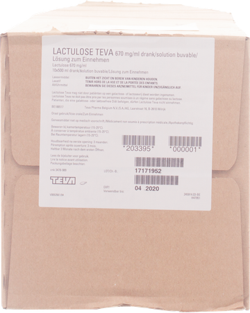 Lactulose Teva 670mg/ml Drank 10 X 500ml 1