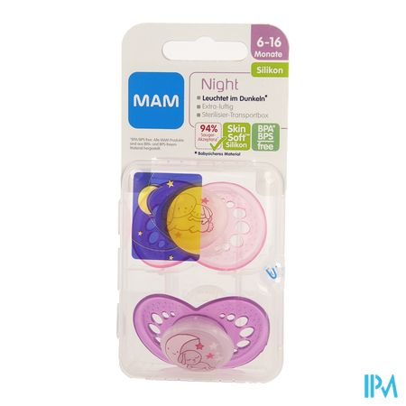 Mam Fopspeen Night +6m Meisje 2