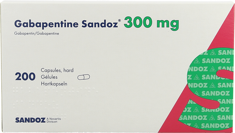 Gabapentine 300mg Sandoz Caps 200 X 300mg 4