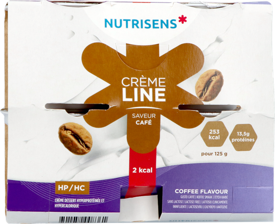 Cremeline+ Koffie Z/lactose 4x125g 1