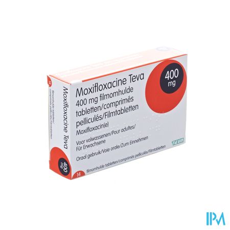 Moxifloxacine Teva 400mg Filmomh Tabl 14