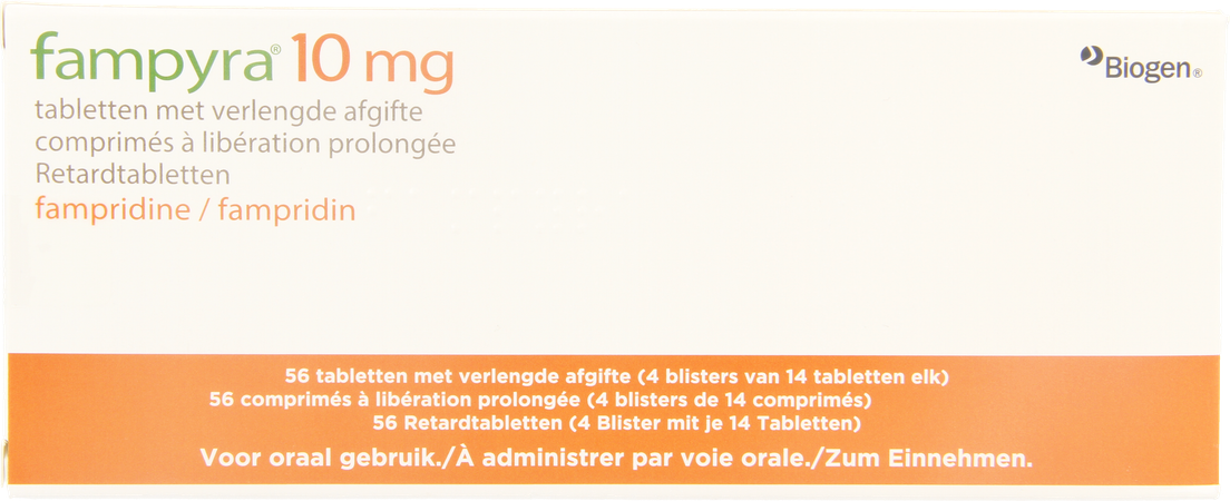 Fampyra 10mg Verlengde Afgifte Tabl 56 X 10mg 1
