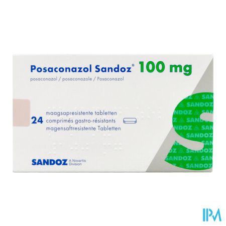 Posaconazol Sandoz 100mg Maagsapresist. Comp 2x12 1