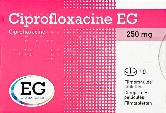 Ciprofloxacine EG 250Mg Tabl 10X250Mg 3