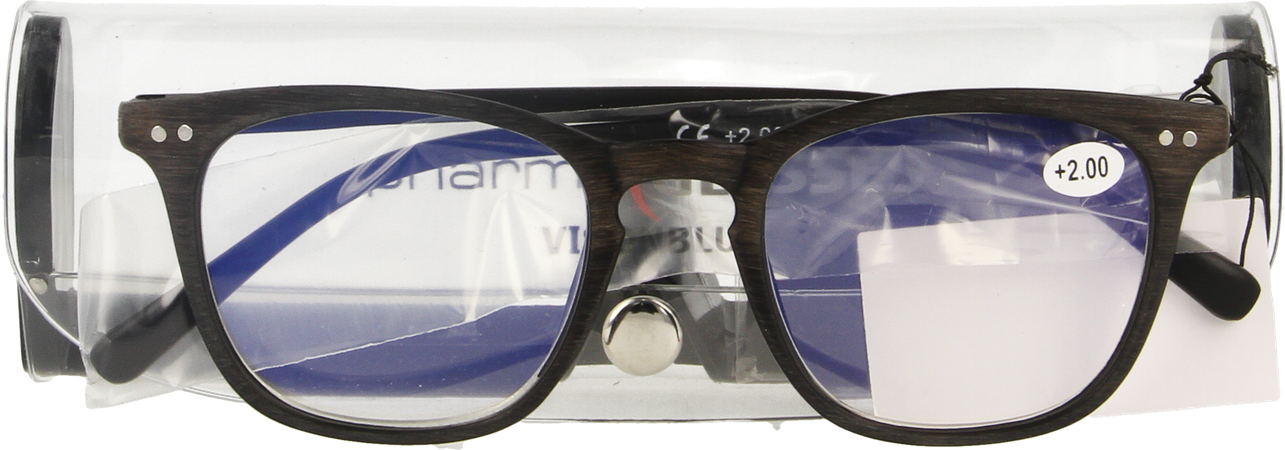 Pharmaglasses Visionblue Pc02 Leesbril +2.00 Brown 1