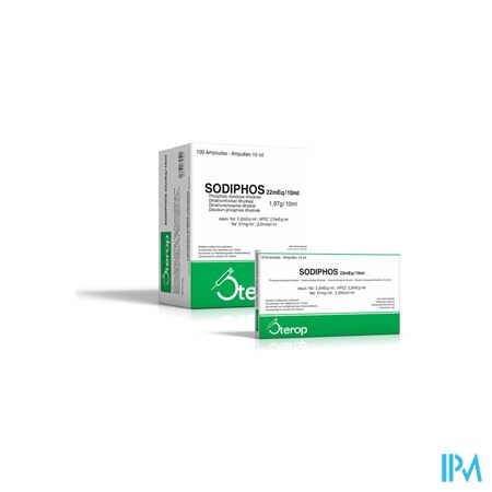 Sodiphos Amp Inj 10 X 10ml 197mg/ml