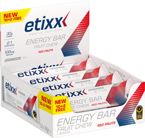 Etixx Energy Bar Fruit Red Fruits 12x38g 1