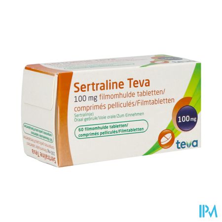 Sertraline Teva 100mg Comp 60 X 100mg