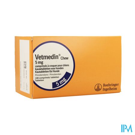 Vetmedin Chew 5mg Kauwtabl Hond 100x5mg 1