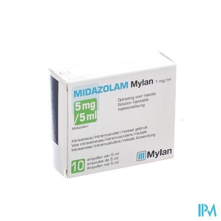 Midazolam Mylan 5mg/5ml Sol Inj 1mg/ml