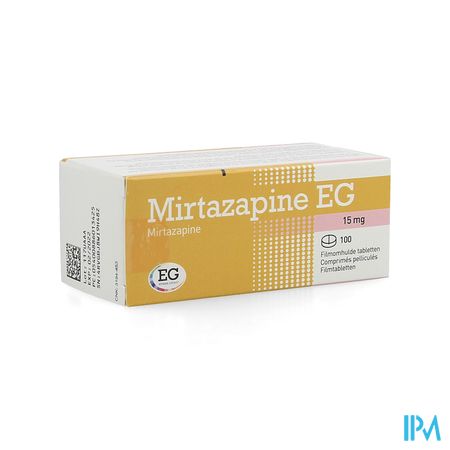 Mirtazapine EG 15Mg Tabl Pell 100X15 Mg