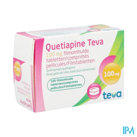 Quetiapine Teva 100mg Filmomh Tabl 100