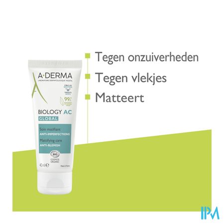 Aderma Biology Ac Global Verzorg. Onzuiverh. 40ml 16
