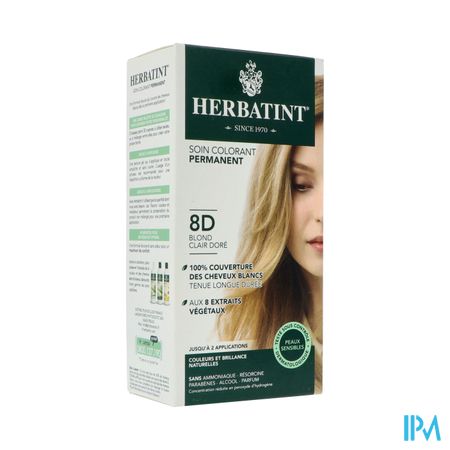 Herbatint Blond Licht Goudkleurig 8d 150ml