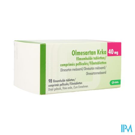 Olmesartan Krka 40mg Filmomh Tabl 98 X 40mg