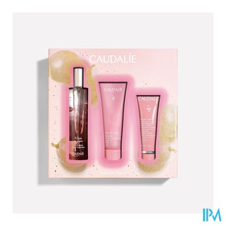 Caudalie Eau Fraiche Rose Kertsset 3 Prod.
