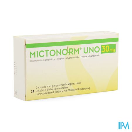 Mictonorm Uno 30mg Gereguleerde Afgifte Caps 28