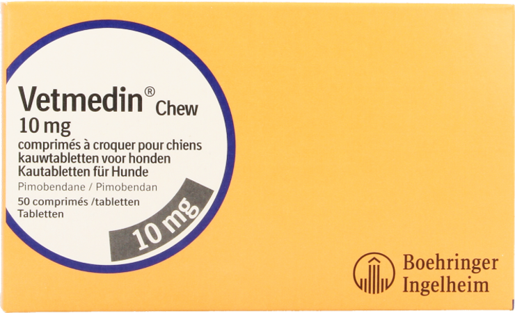 Vetmedin Chew 10mg Kauwtabl Hond 50x10mg 1