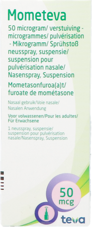 Mometeva Neusspray Susp 50mcg/verstuiv. Verst.140 2