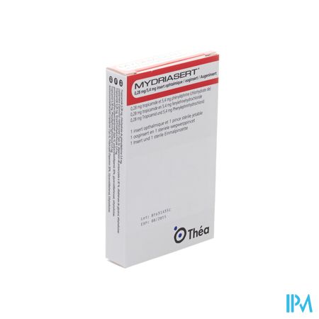 Mydriasert 0,28mg/5,4mg 1 Insert Opht+ 1 Pincet