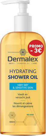 Dermalex Shower Oil Pump Oil 400ml -€3 Promo 1