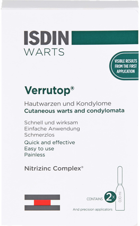 Isdin Verrutop Warts Solution Amp 4x0,1ml 4
